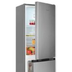 EXQUISIT KGC5231-60-E-050C inoxlook Kühl-Gefrierkombination (C, 121,00 kWh, 1440 mm hoch, Silber)