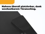 EXQUISIT KGC590-30-E-040E schwarz Kühl-Gefrierkombination (E, 850 mm hoch, Schwarz) – Bild 9