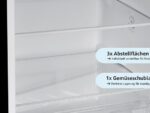 HOMEX CFS1110-B Kühlgefrierkombination (C, 142,5 cm hoch, Schwarz) – Bild 5