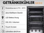 SOMMERTAL GK60 Kühlschrank (F, 79 cm hoch, Schwarz) – Bild 2