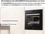 KB ELEMENTS ELK75DV2/ELK105PF, Einbau Backofen Set (Induktion, A+, 65 l) – Bild 2
