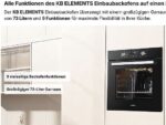 KB ELEMENTS ELK60GH1/75EV2, Einbau Backofen Set (gas hob, A, 65 l) – Bild 9