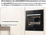KB ELEMENTS ELK75DV2/60CR1, Einbau Backofen Set (ceramic hob, A+, 65 l) – Bild 3