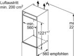 SIEMENS KI42LVFE0 iQ300 Einbaukühlschrank (187 l, E, 1221 mm hoch, Weiß) – Bild 3