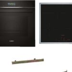 SIEMENS EQ874DV02R Backofen: iQ700, Kochfeld: iQ300, Einbaubackofenset (Induktionskochfeld, A+, 71 l)
