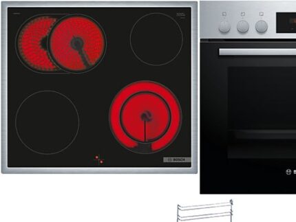 BOSCH HND211RS63 Serie 4/Serie 2, Einbauherdset (Glaskeramikkochfeld, A, 66 l)