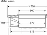 BOSCH PVQ711H26E, Kochfeld mit Dunstabzug (710 mm breit, 522 mm tief) – Bild 8