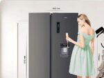 CHIQ FSS559NEI42D Großzügige Räumlichkeiten Side-by-Side (323 kWh/Jahr, E, 1770 mm hoch, Dunkler Edelstahl Look) – Bild 4