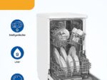 EXQUISIT GSP 9309-030 E WEISS Geschirrspüler (Standgerät (Besteckkorb, 448 mm breit, 49 dB (A), E) – Bild 3
